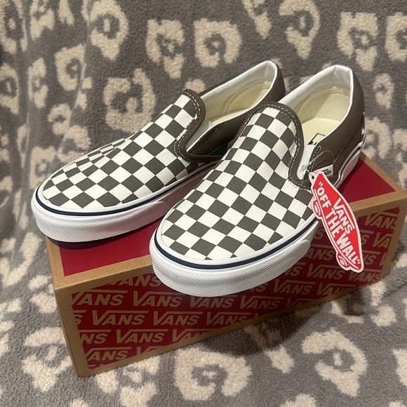 Vans Classic Slip-on Theory/Checkerboard Sneakers “Off the Wall” New 😍 - Picture 9 of 17